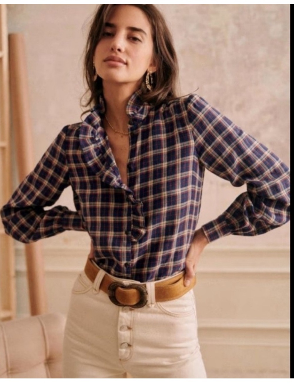 New! Sezane Chloe Shirt